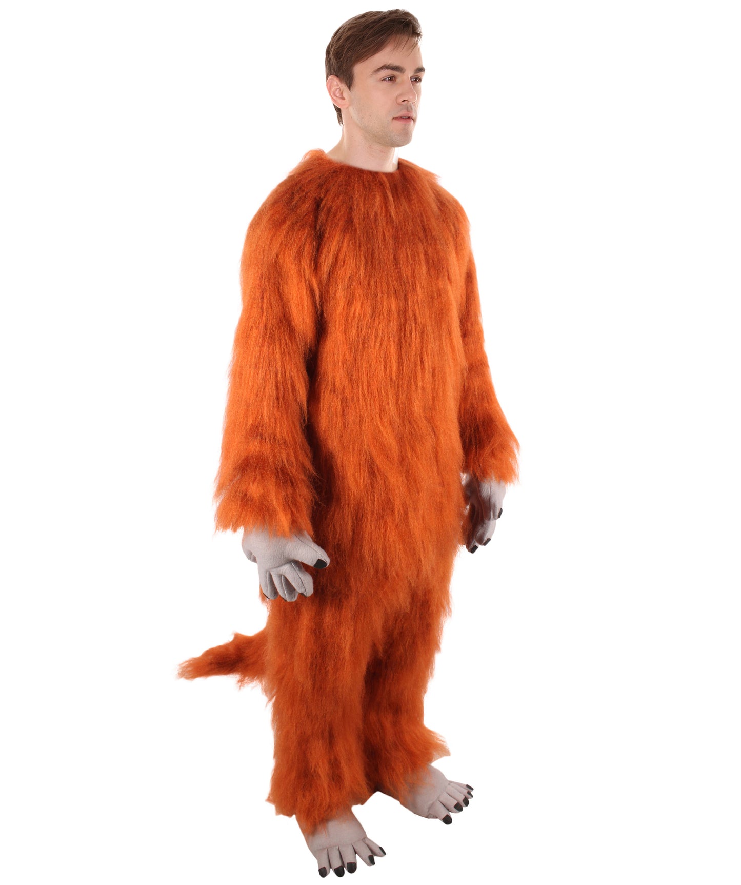 HPO Unisex Brown and Red TV Movie Beast Costume | Perfect for Halloween | Flame-retardant Synthetic Material