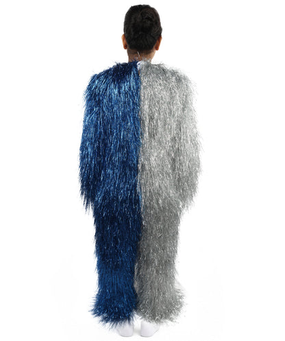 HPO Teen Extreme Hairy Two Part Costume Bundle & Mask Set - Full-Body Hair Suit Extra-Long Costume Wig for Halloween, Cosplay & Parties - Multiple Color Options