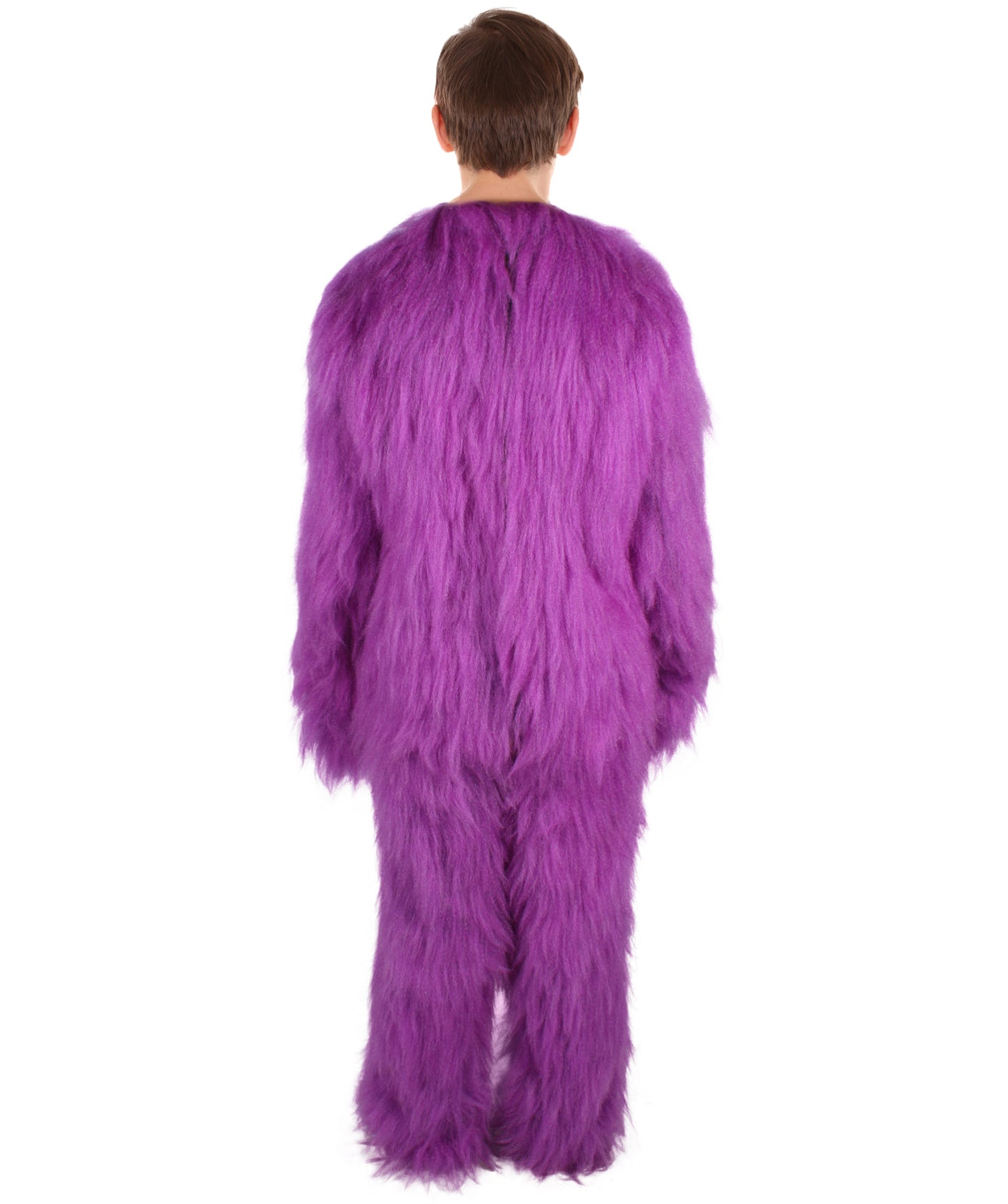 HPO Unisex Purple Monster Costume, Perfect for Halloween,Flame-retardant Synthetic Fabric