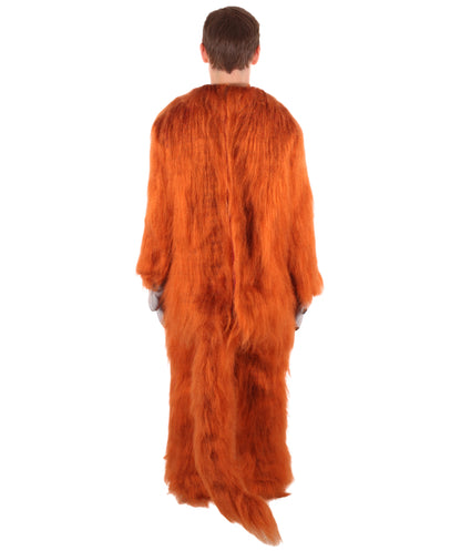 HPO Unisex Brown and Red TV Movie Beast Costume | Perfect for Halloween | Flame-retardant Synthetic Material