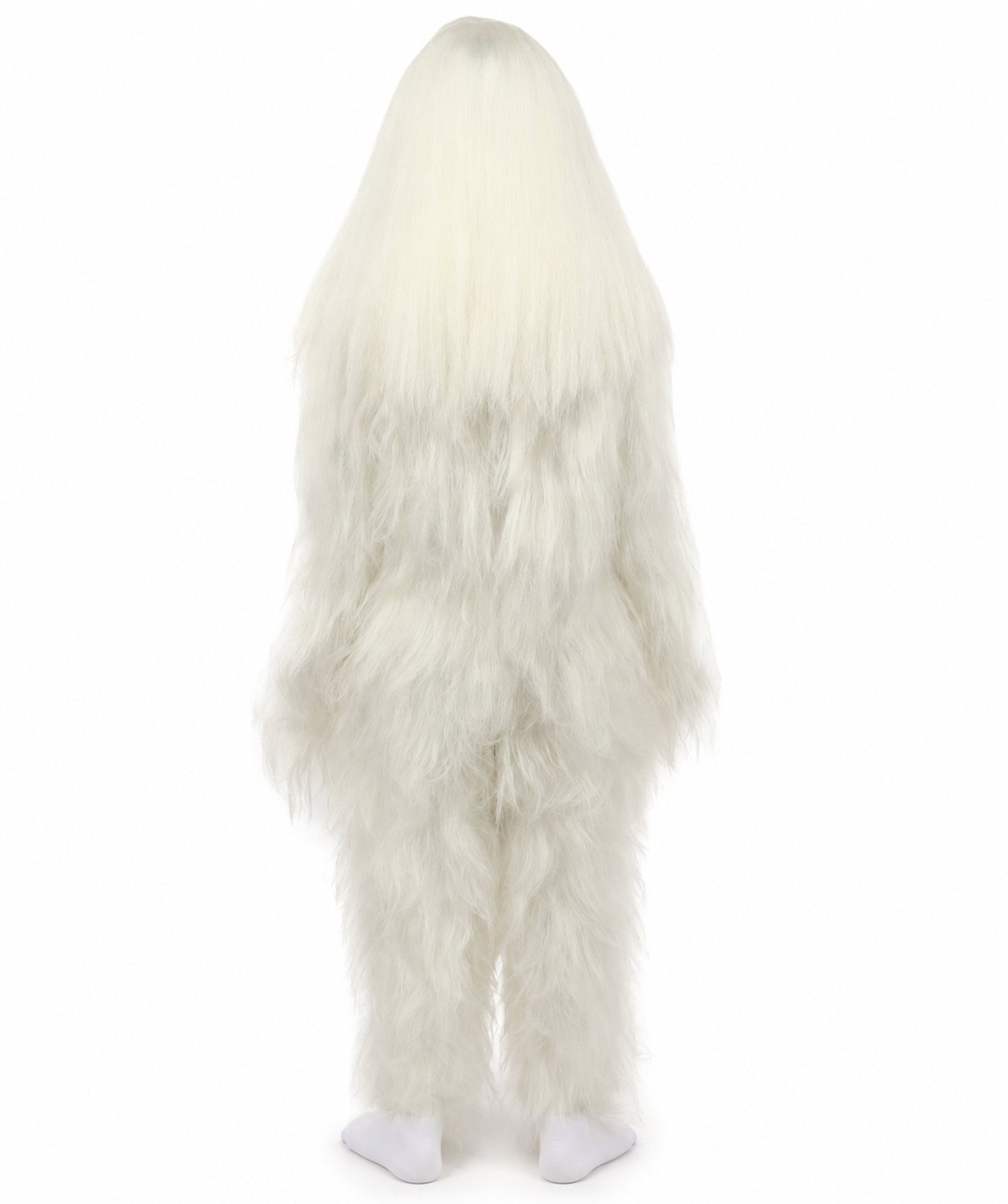 HPO Teen Extreme Hairy Person Costume Bundle & Mask Set - Full-Body Hair Suit Extra-Long Costume Wig for Halloween, Cosplay & Parties - Multiple Color Options