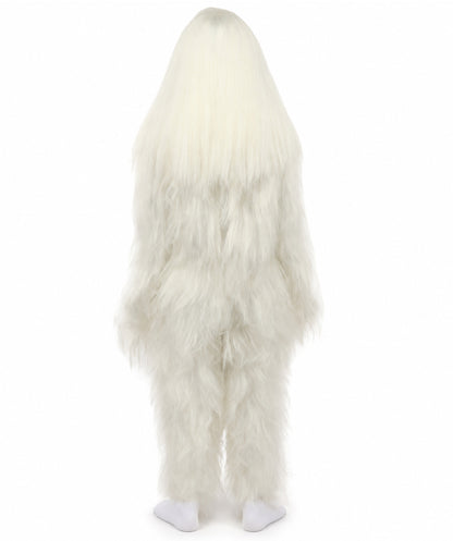 HPO Teen Extreme Hairy Person Costume Bundle & Mask Set - Full-Body Hair Suit Extra-Long Costume Wig for Halloween, Cosplay & Parties - Multiple Color Options
