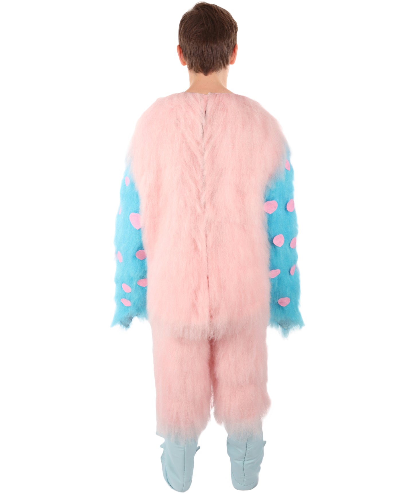 HPO Uuisex Full-Body Plush Pink Flamingo Bird Costume Set with Oversized Mask & Full Suit| Perfect for Halloween| Flame-retardant Synthetic Fabric