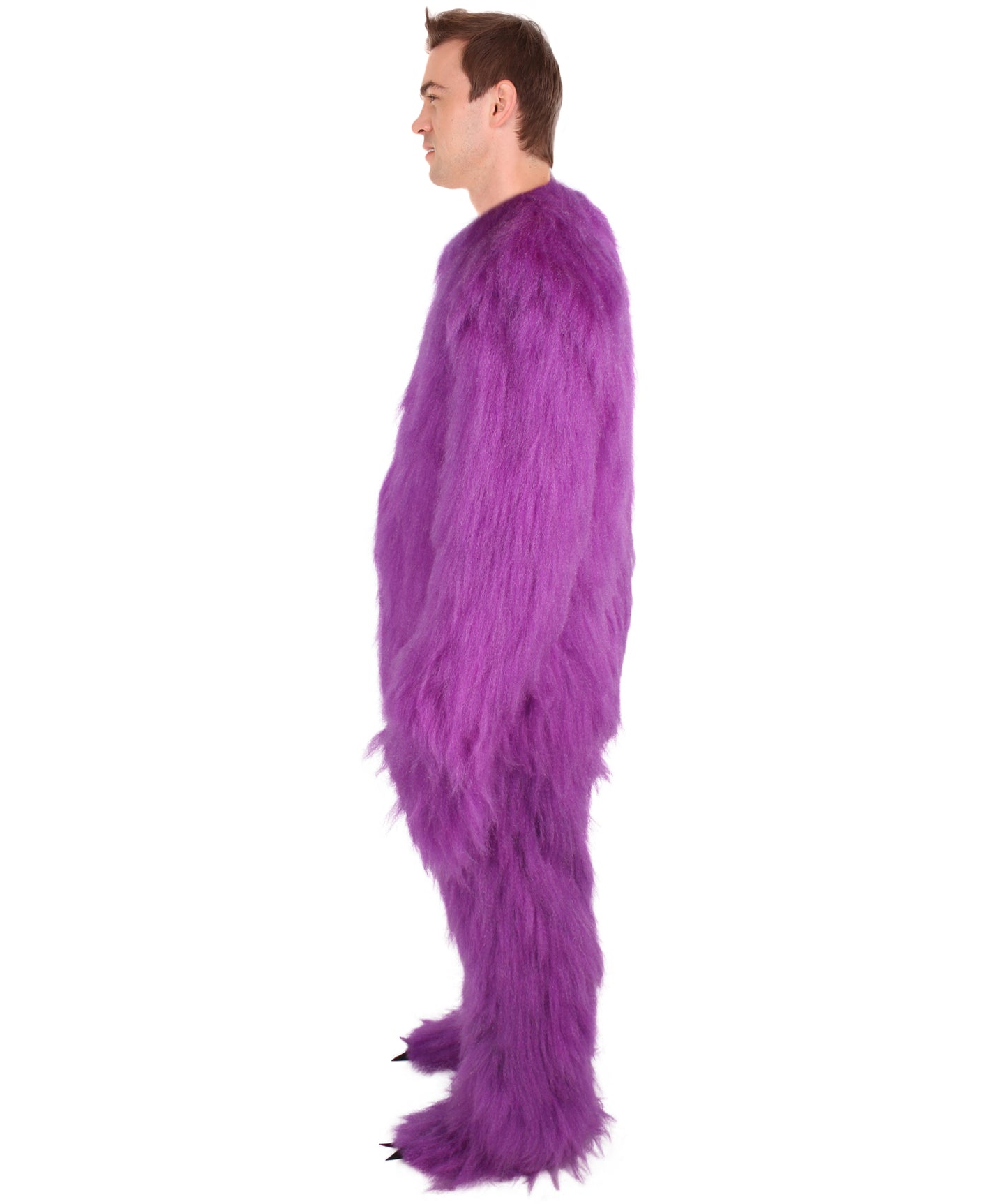 HPO Unisex Purple Monster Costume, Perfect for Halloween,Flame-retardant Synthetic Fabric