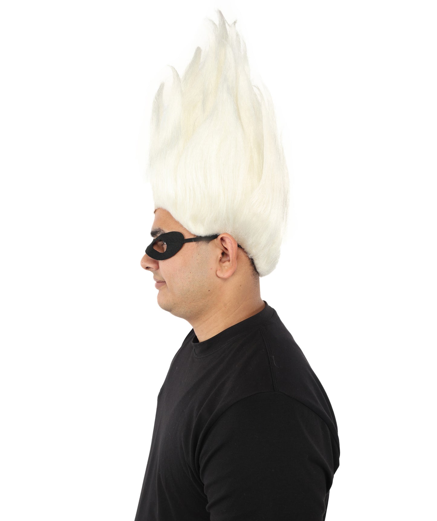 HPO Animated Movie Supervillain Wig , Troll Wig , Premium Breathable Capless Cap