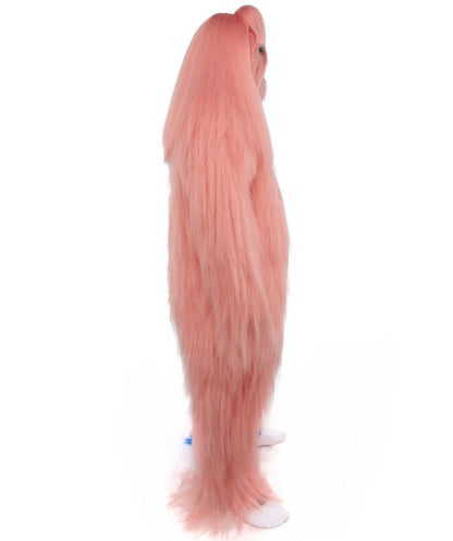 HPO  Extreme Hairy Person Two Part Costume, Mask and Bundle Set - Full-Body Hair Suit Extra-Long Costume Wig for Halloween, Cosplay & Parties - Multiple Color Options
