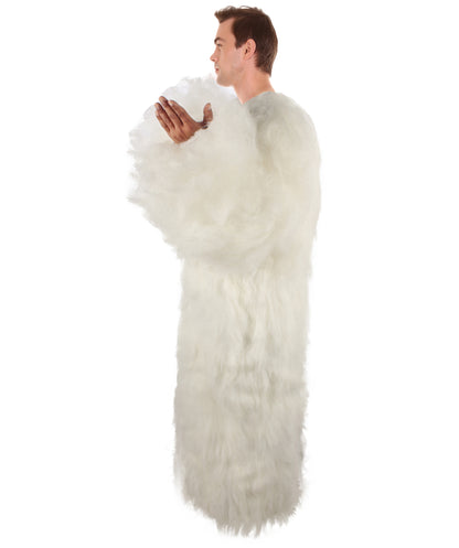 Unisex White Furry British TV Naughty Cloud Costume | Best for Halloween | Flame-retardant Synthetic Fiber