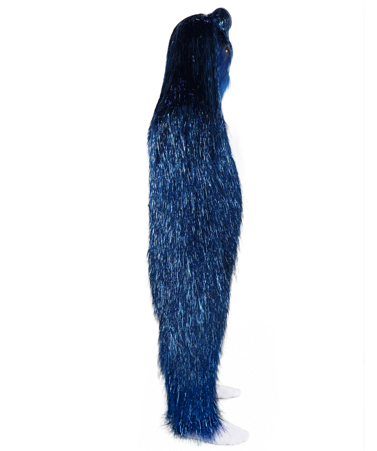 HPO UnisexTinsel Hairy Costume, Bundle & Mask Set | Full-Body Suit & Matching Mask | Long Hair Funny Costume for Halloween, Performers, Cosplay & Mascots | Multicolor Options