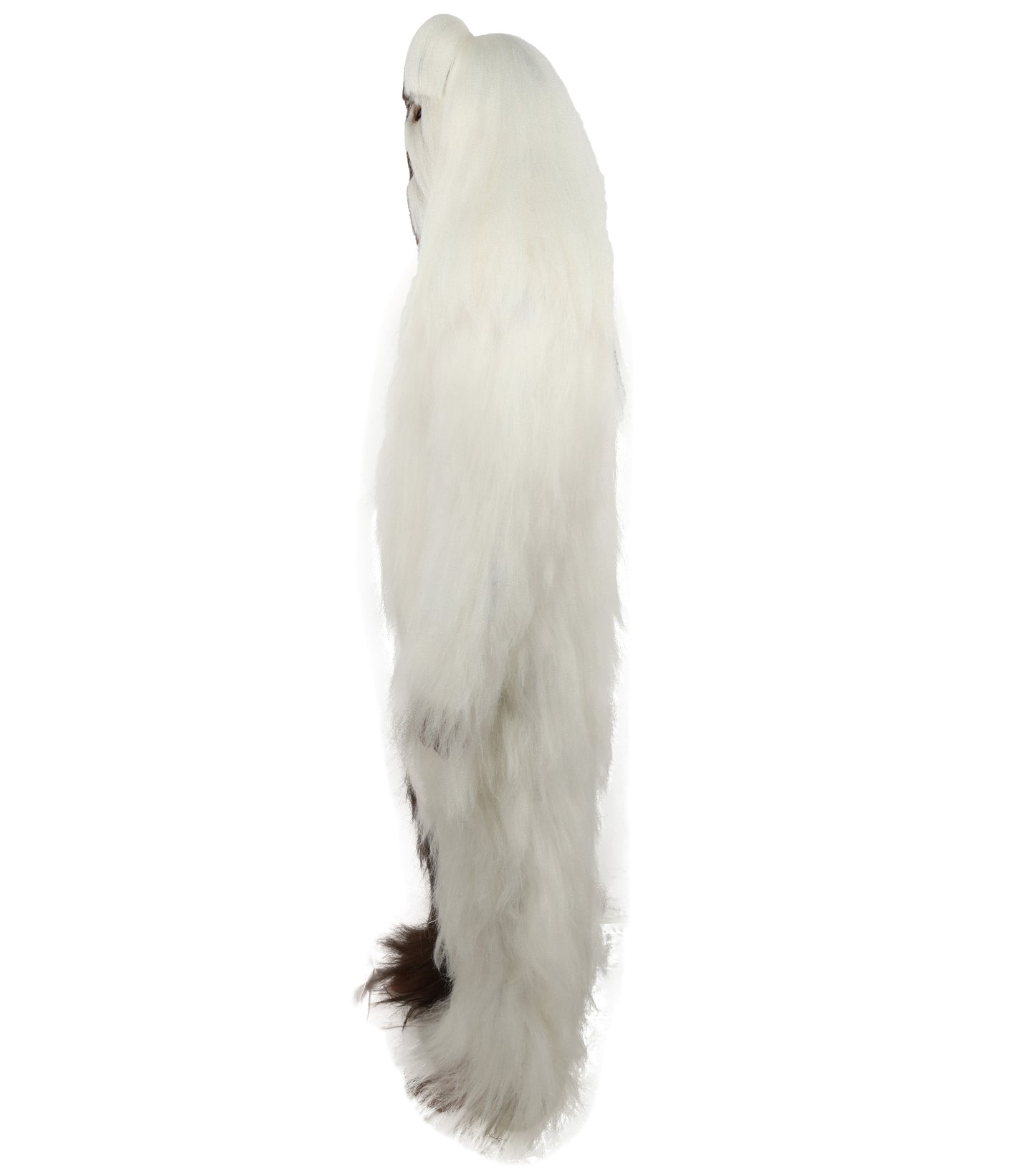 HPO  Extreme Hairy Person Two Part Costume, Mask and Bundle Set - Full-Body Hair Suit Extra-Long Costume Wig for Halloween, Cosplay & Parties - Multiple Color Options