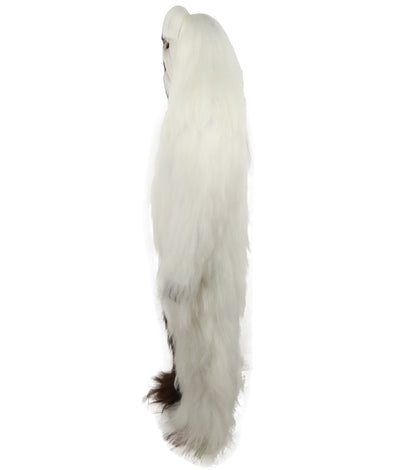 HPO  Extreme Hairy Person Two Part Costume, Mask and Bundle Set - Full-Body Hair Suit Extra-Long Costume Wig for Halloween, Cosplay & Parties - Multiple Color Options