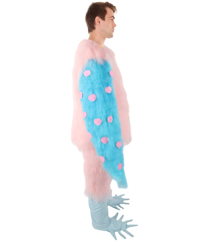 HPO Uuisex Full-Body Plush Pink Flamingo Bird Costume Set with Oversized Mask & Full Suit| Perfect for Halloween| Flame-retardant Synthetic Fabric
