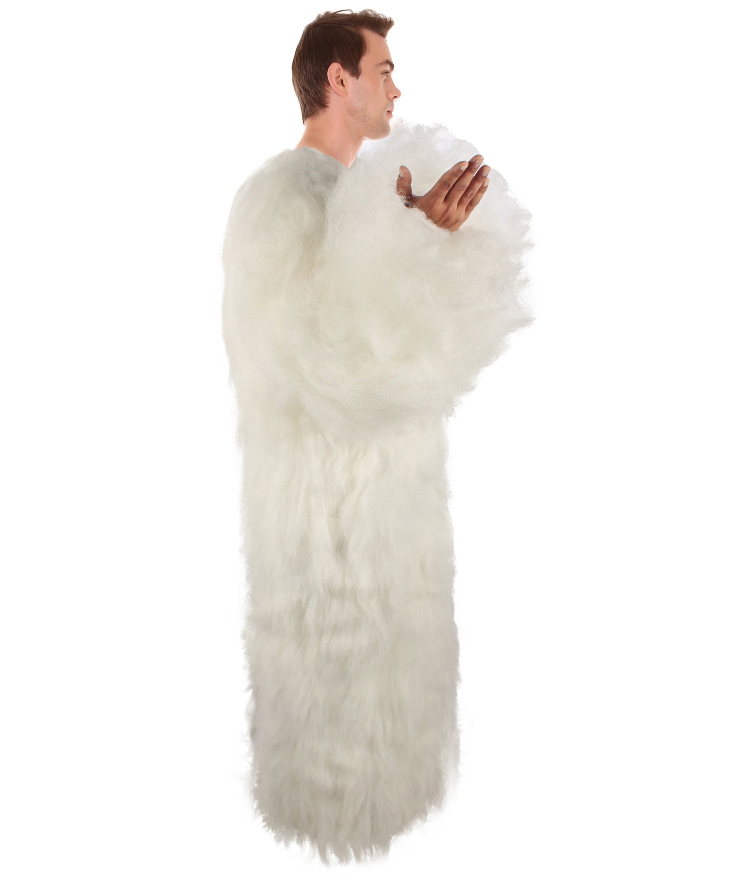 Unisex White Furry British TV Naughty Cloud Costume | Best for Halloween | Flame-retardant Synthetic Fiber