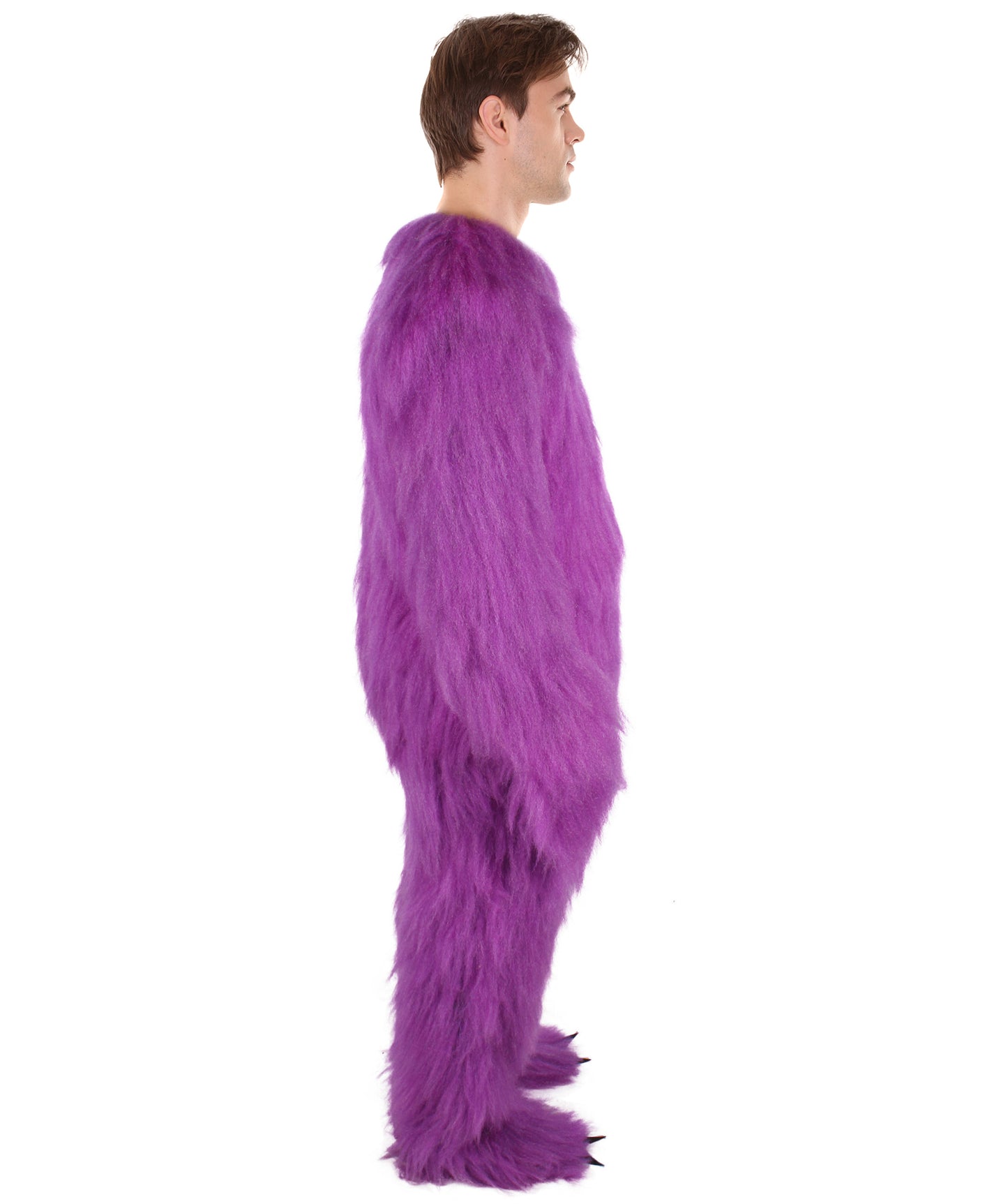 HPO Unisex Purple Monster Costume, Perfect for Halloween,Flame-retardant Synthetic Fabric