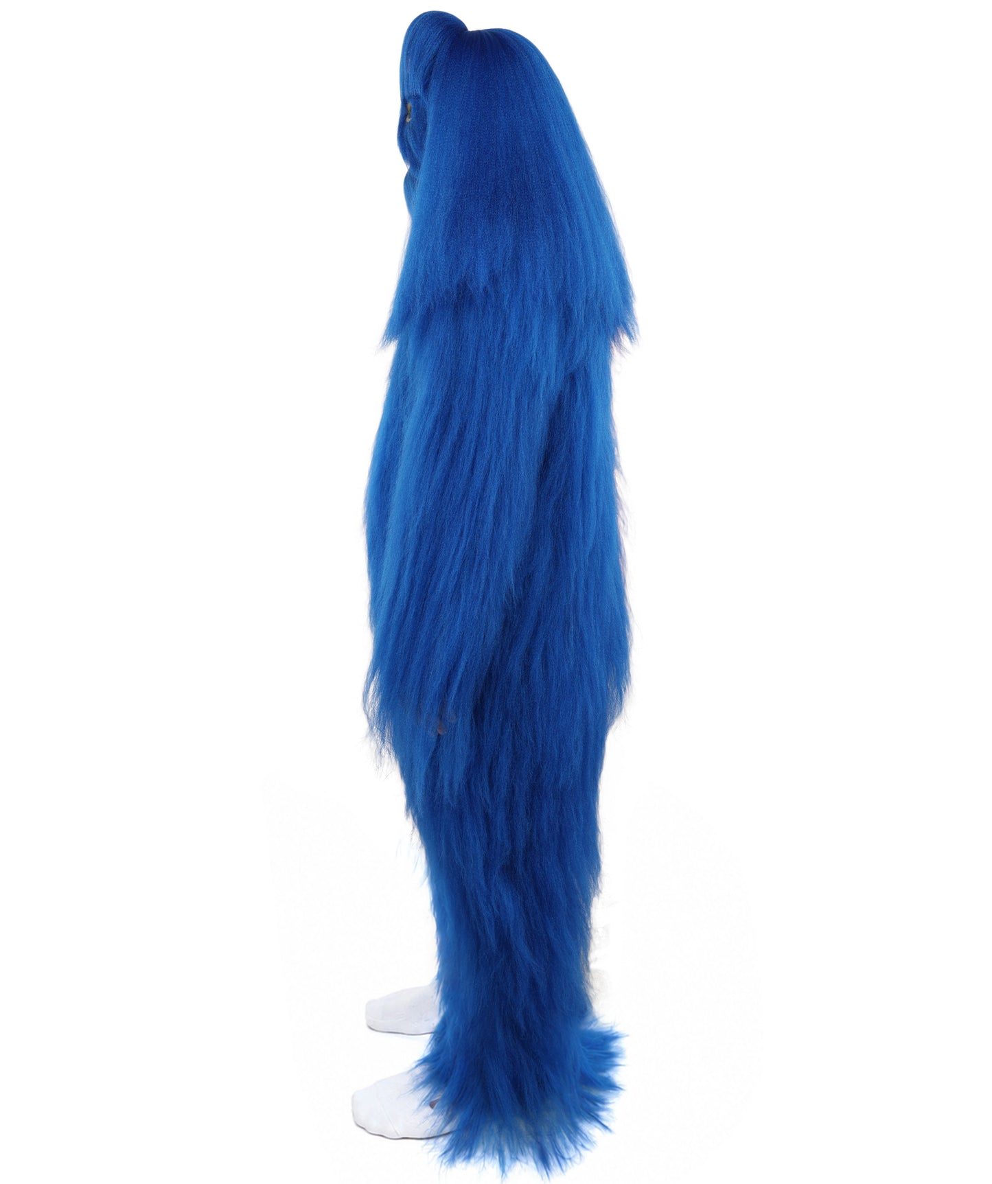 HPO  Extreme Hairy Person Two Part Costume, Mask and Bundle Set - Full-Body Hair Suit Extra-Long Costume Wig for Halloween, Cosplay & Parties - Multiple Color Options