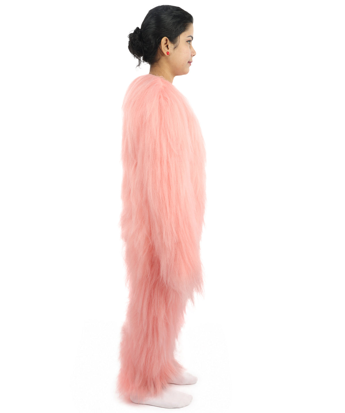 HPO Teen Extreme Hairy Person Costume Bundle & Mask Set - Full-Body Hair Suit Extra-Long Costume Wig for Halloween, Cosplay & Parties - Multiple Color Options