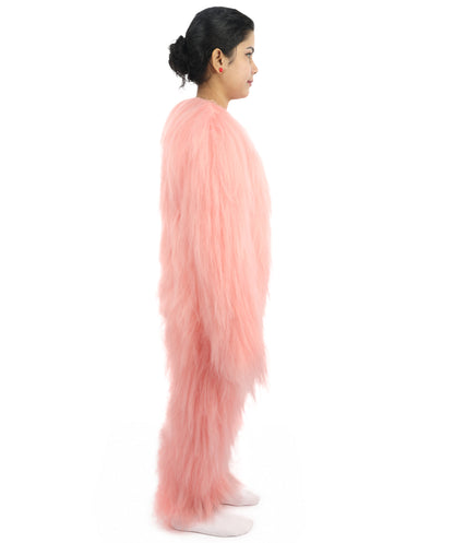 HPO Teen Extreme Hairy Person Costume Bundle & Mask Set - Full-Body Hair Suit Extra-Long Costume Wig for Halloween, Cosplay & Parties - Multiple Color Options