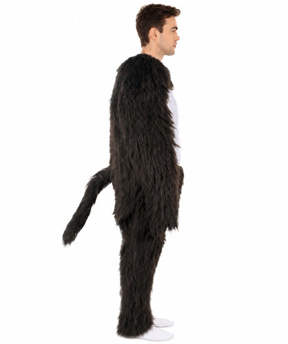HPO Black and Grey Gorilla Costume | Long Synthetic Fibers