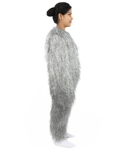 HPO Teen Extreme Hairy Two Part Costume Bundle & Mask Set - Full-Body Hair Suit Extra-Long Costume Wig for Halloween, Cosplay & Parties - Multiple Color Options