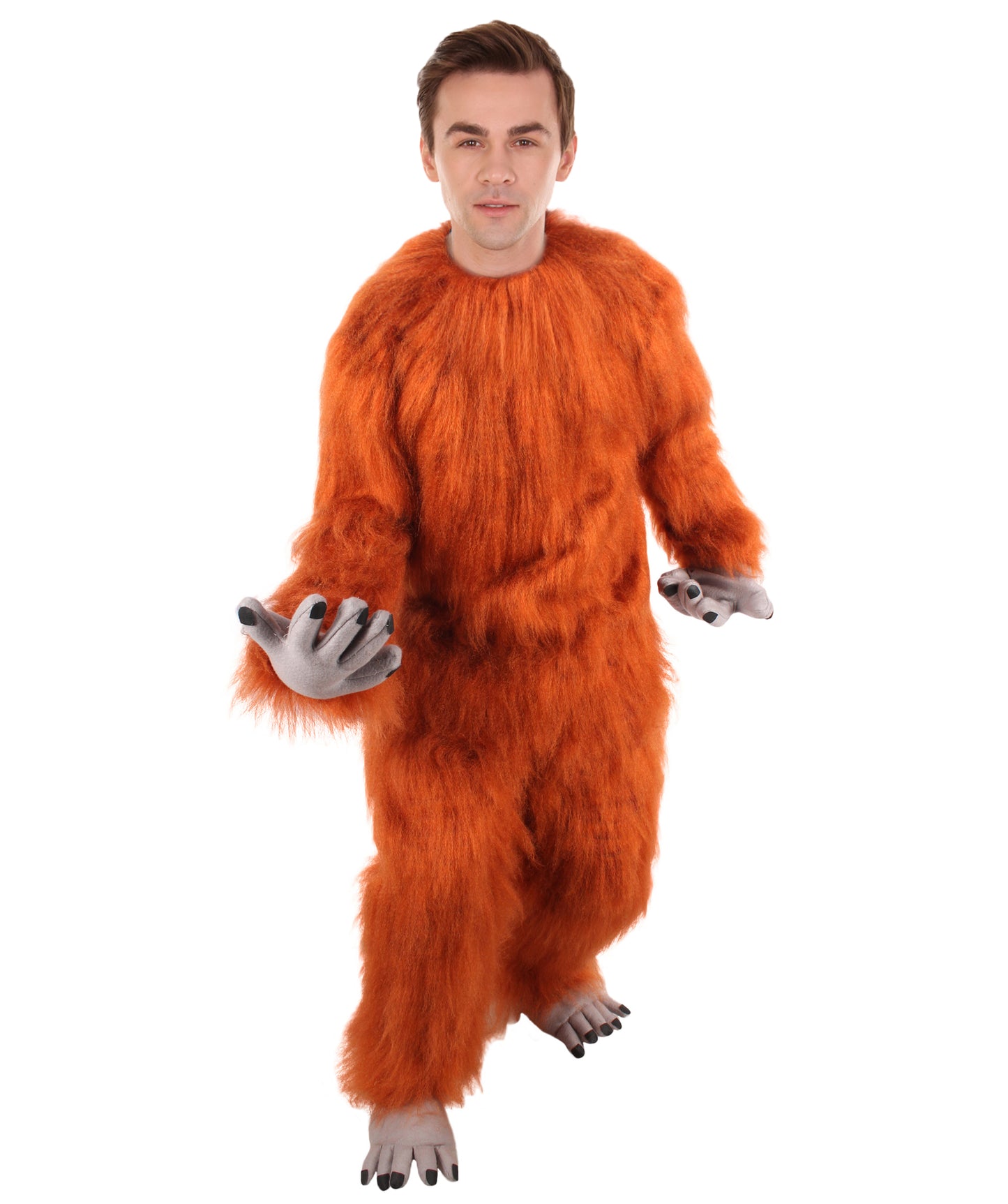 HPO Unisex Brown and Red TV Movie Beast Costume | Perfect for Halloween | Flame-retardant Synthetic Material