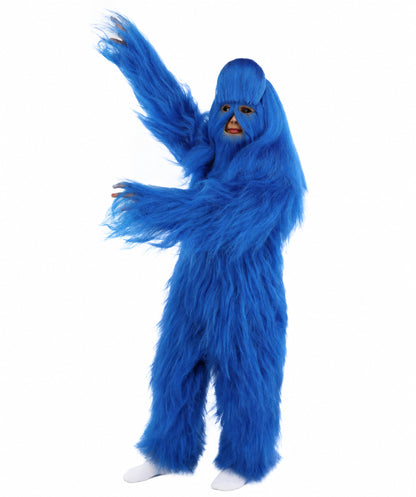 HPO Teen Extreme Hairy Person Costume Bundle & Mask Set - Full-Body Hair Suit Extra-Long Costume Wig for Halloween, Cosplay & Parties - Multiple Color Options