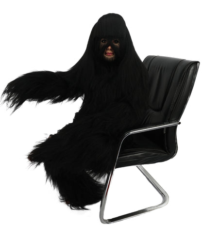 HPO Teen Extreme Hairy Person Costume Bundle & Mask Set - Full-Body Hair Suit Extra-Long Costume Wig for Halloween, Cosplay & Parties - Multiple Color Options