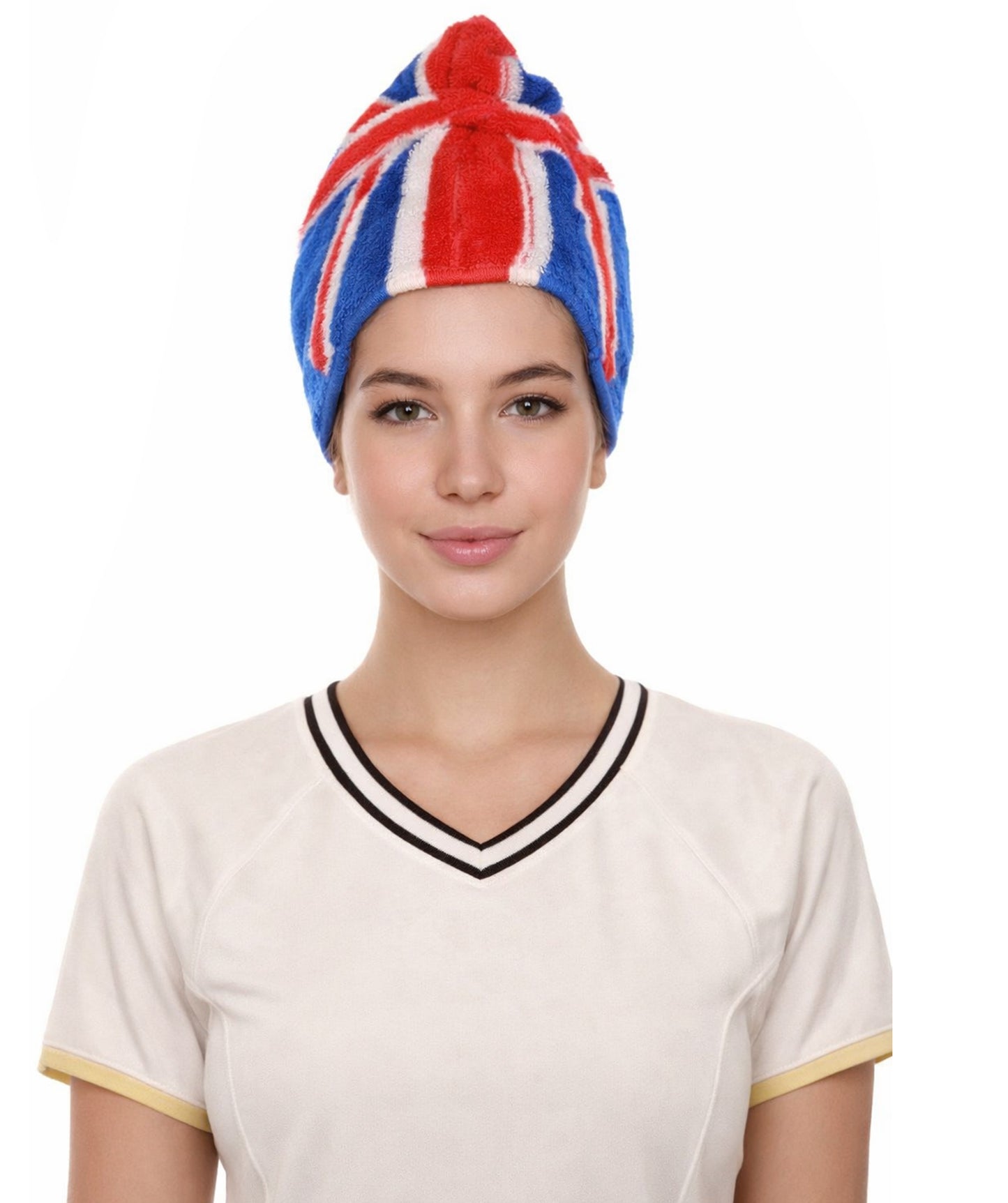 Women's  Flag Troll Wigs |  United Kingdom | Premium Breathable Capless Cap
