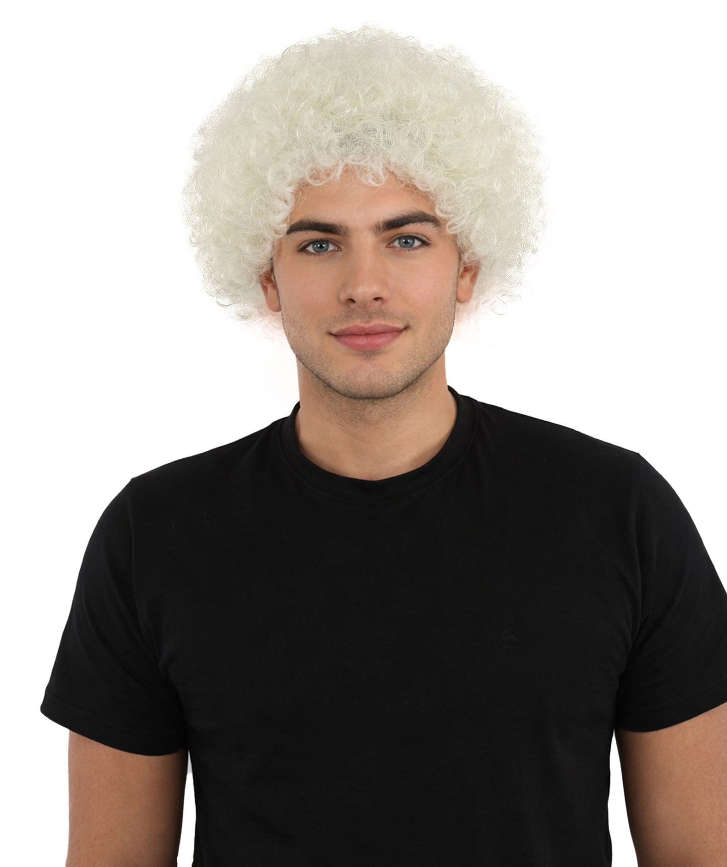 HPO Men's Afro Style Clown Wig with Standard Cap  | Flame-Retardant Synthetic Fiber | Ideal for Parties, Cosplay, and Themed Events