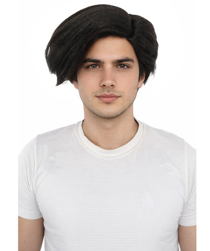 Black Side Swept Wig