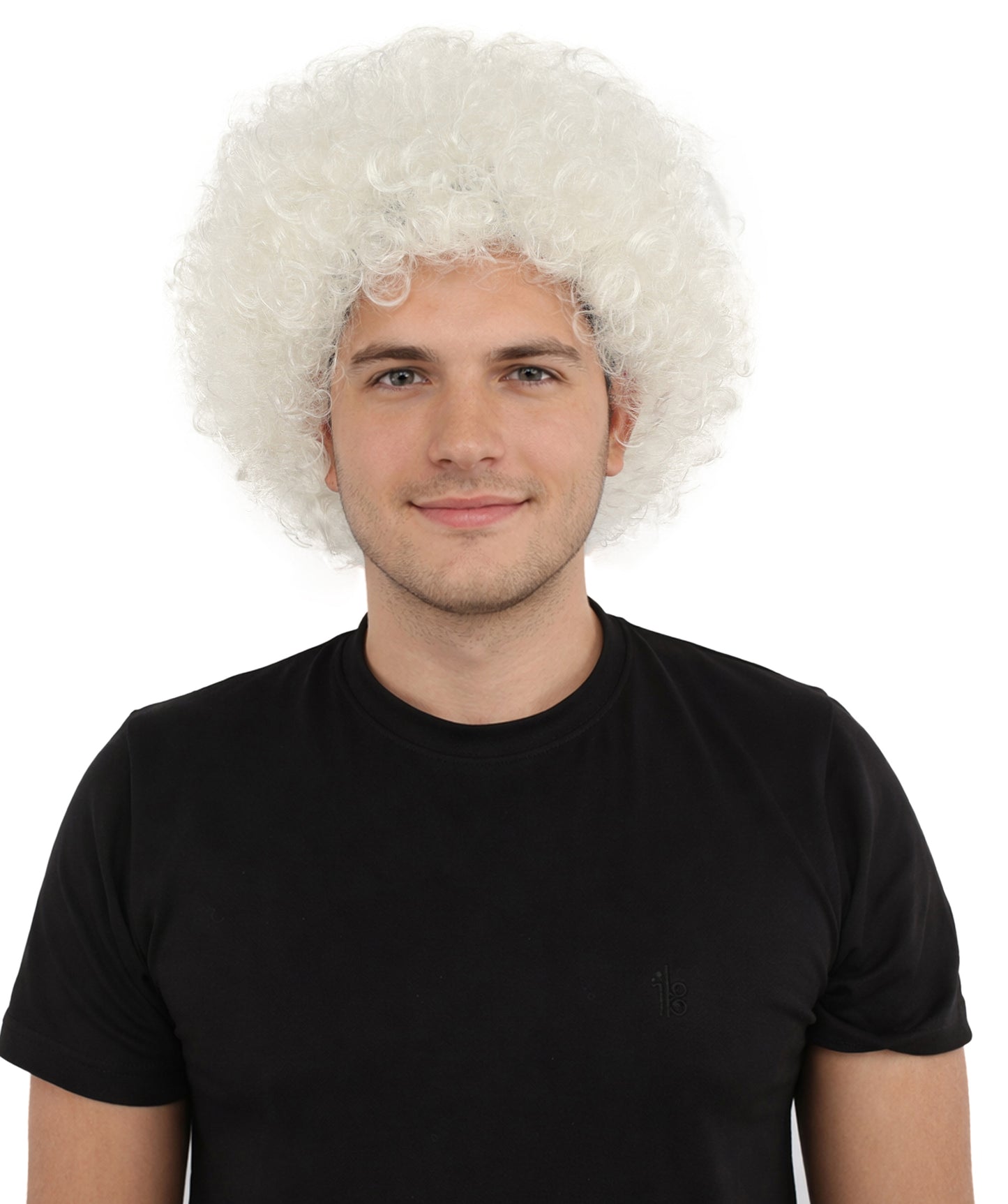 HPO Men's Multi-Color Options Curly Clown Wig | Flame-Retardant Synthetic Fiber and Standard Cap | Ideal for Parties, Cosplay, and Themed Events