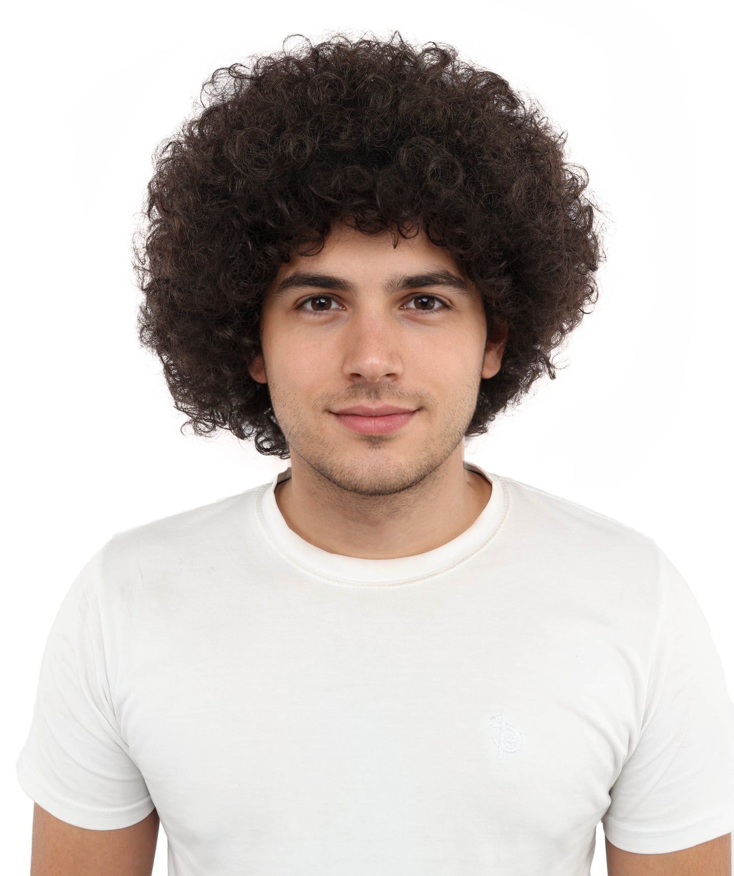 HPO Men's Multi-Color Options Curly Clown Wig | Flame-Retardant Synthetic Fiber and Standard Cap | Ideal for Parties, Cosplay, and Themed Events
