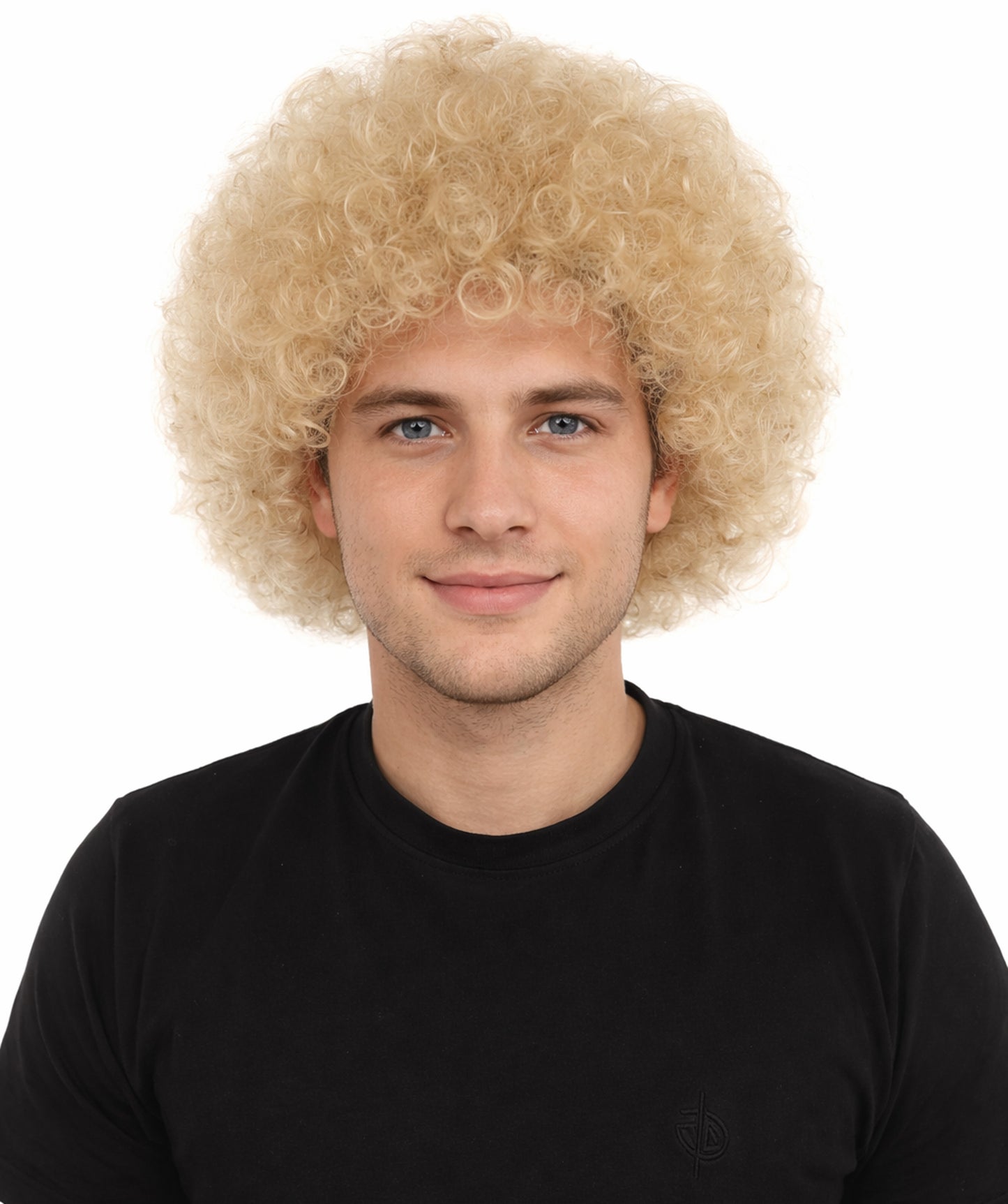 HPO Men's Multi-Color Options Curly Clown Wig | Flame-Retardant Synthetic Fiber and Standard Cap | Ideal for Parties, Cosplay, and Themed Events