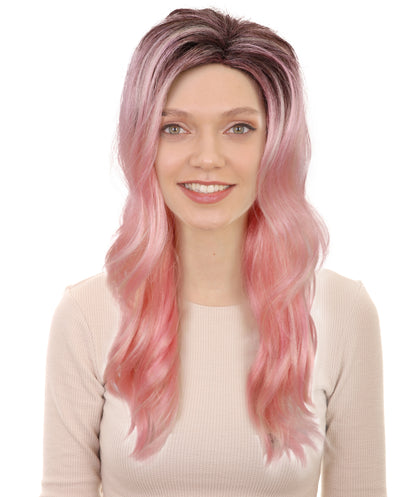 HPO  Women's Classic 90's Popstar Multiple Wig – Layered, Flirty Hairpiece with Pigtails, Perfect for Channeling a Retro Pop Icon Look, Premium Breathable Capless Cap