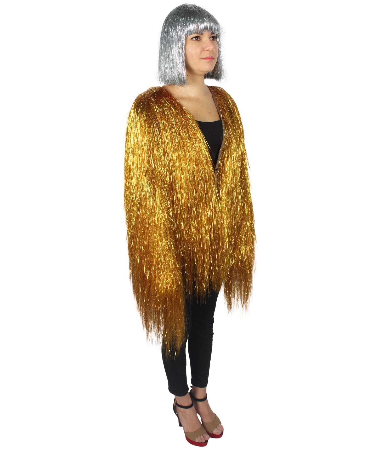 HPO Women's Party Tinsel Costume Set | Multiple Color Options | Suitable for Halloween |  Tinsel Material