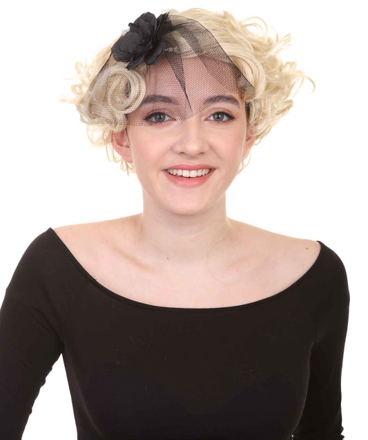 Flapper Girl Womens Wig | Fancy Blond Character Halloween Wig | Premium Breathable Capless Cap