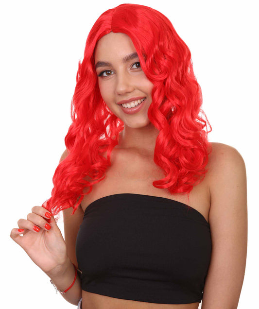 HPO Women's Long Wavy Wigs Collection | Party Ready Fancy Halloween Wigs | Premium Breathable Capless Cap