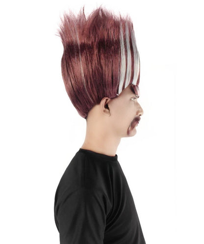 Troll King Wig | Striped Square Wig | Premium Halloween Wig | Multiple Color Collection