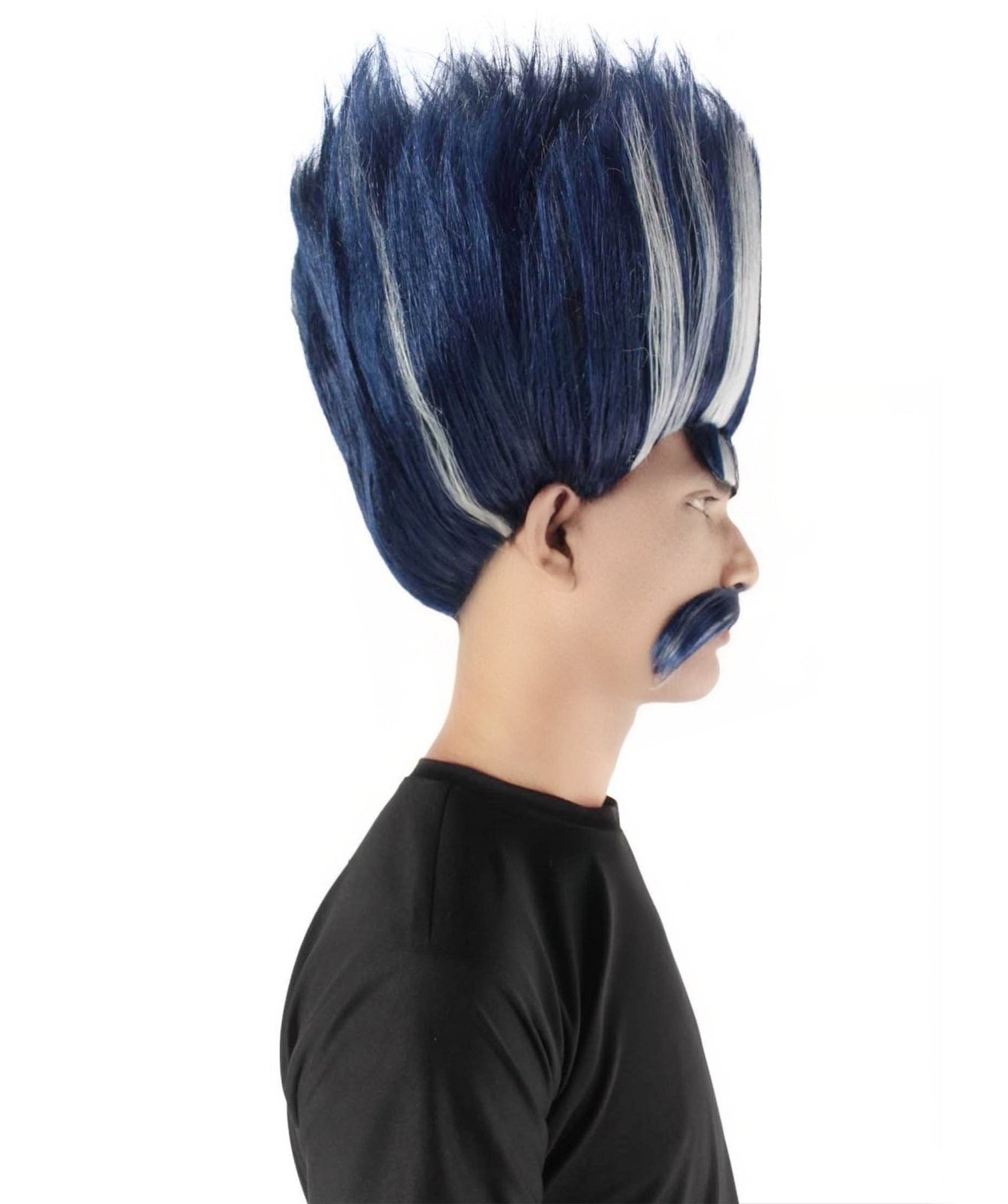 Troll King Wig | Striped Square Wig | Premium Halloween Wig | Multiple Color Collection