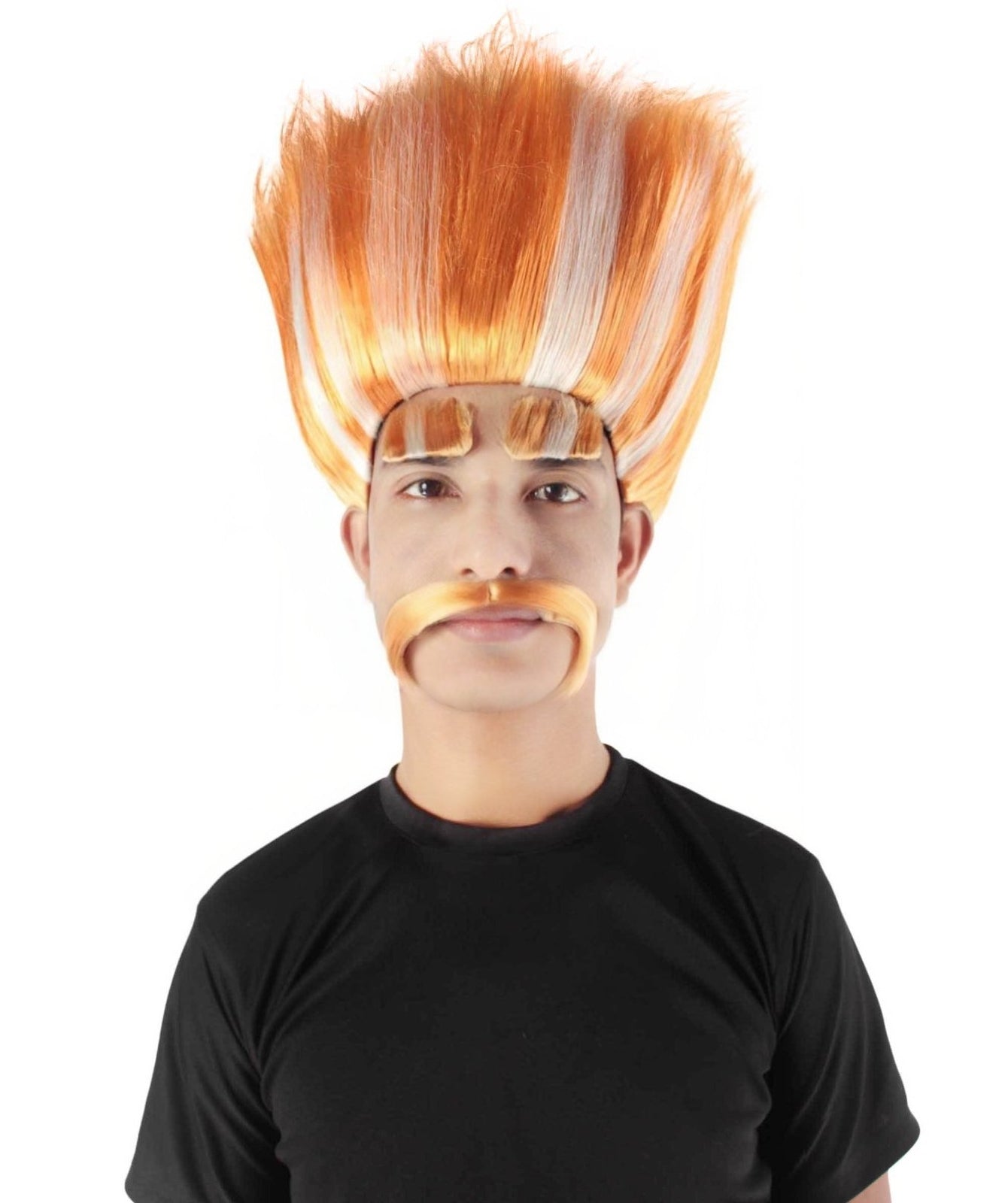 Troll King Wig | Striped Square Wig | Premium Halloween Wig | Multiple Color Collection