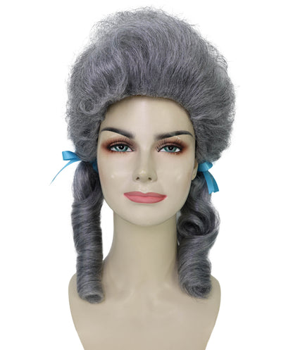 HPO Women’s Classic Elly May Clamped Multiple Wig With Two Blue Hair Ribbons