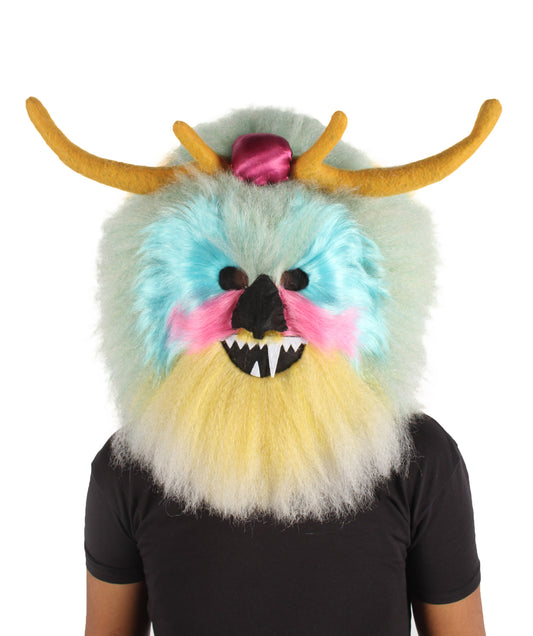 Unisex Multicolored Grumpy Furry Monster Mask