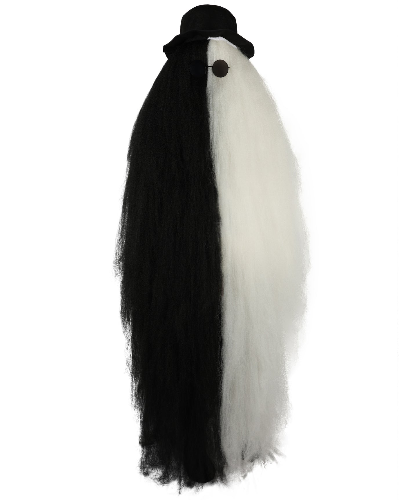 HPO It's Cousin Creature! - Premium | 2 Piece 66 In Extra-Long Iconic Hairy Costume and Wig Set | Includes Hat and glasses | Hairy Halloween Outfit