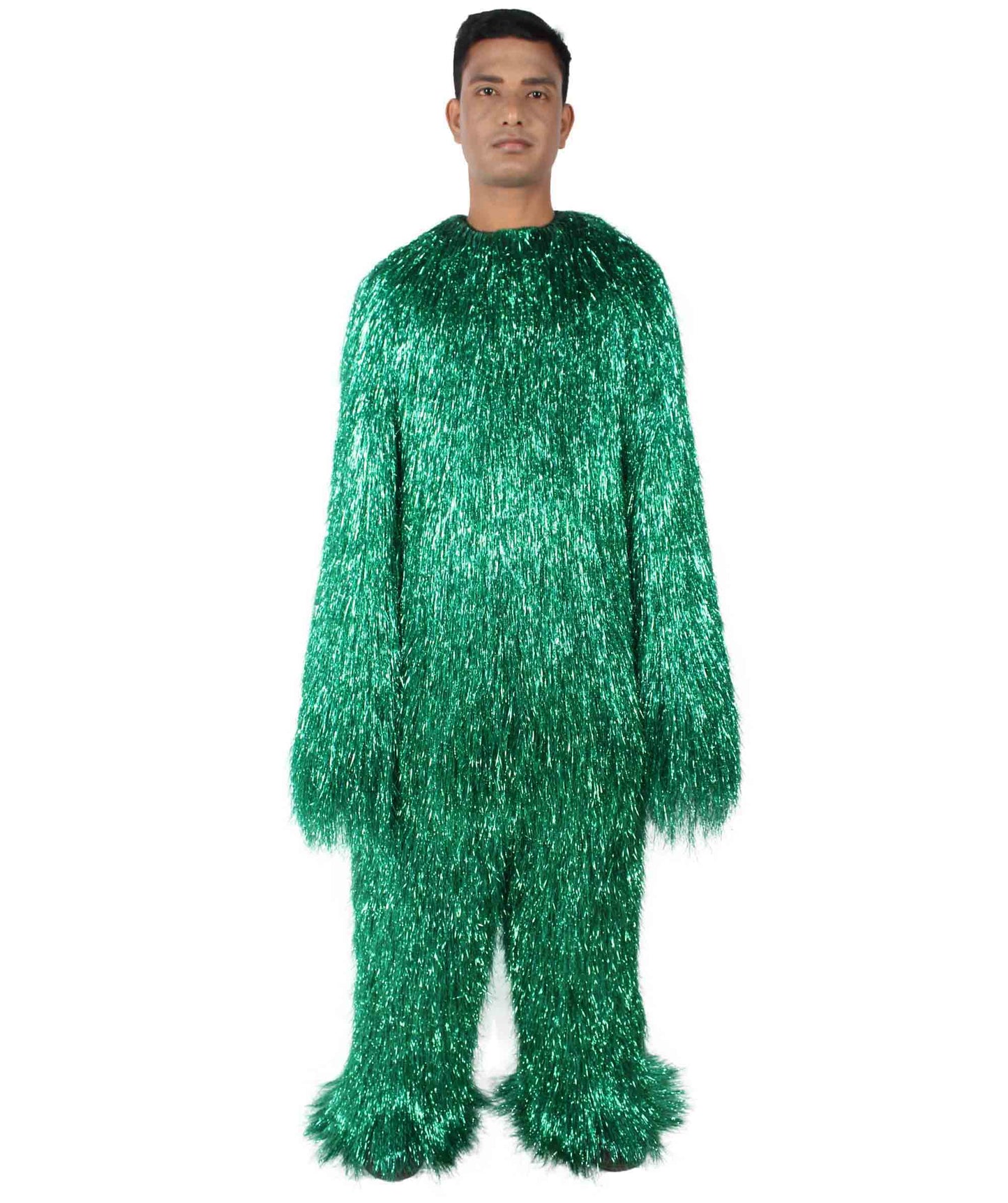 HPO Hairy Unisex Ape Mask and Bodysuit Costume Tinsel  | Multiple Colors