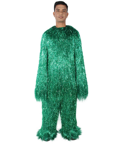 HPO Hairy Unisex Ape Mask and Bodysuit Costume Tinsel  | Multiple Colors