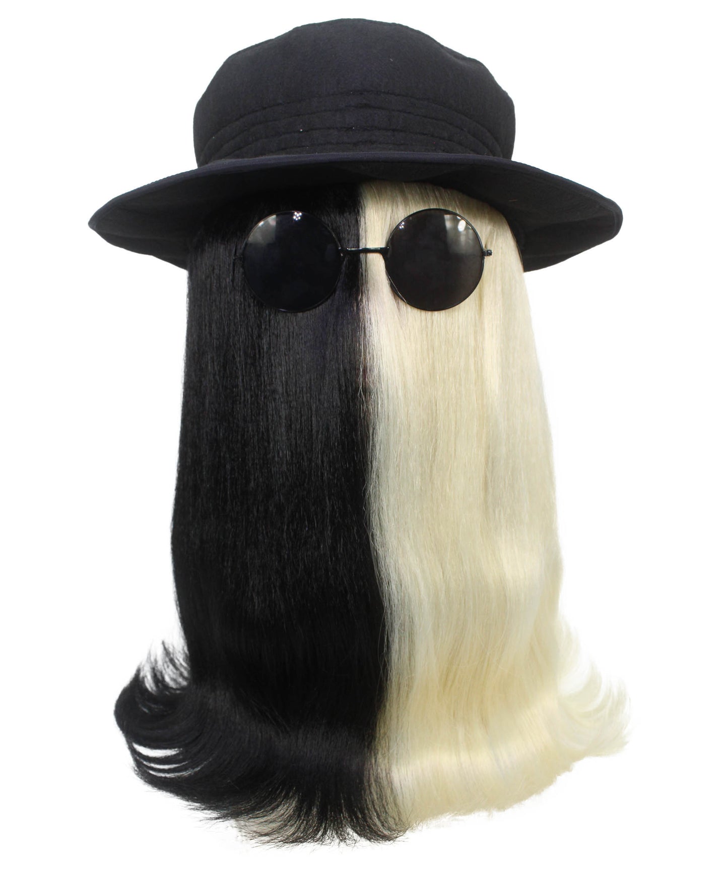 Black & Blonde Straight Creature Wig