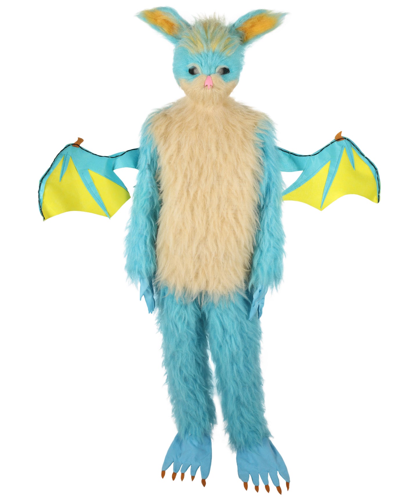 HPO Adult Unisex Carrot Guardian  Multicolor Dragon Bunny Costume & Bundel Set with Head Mask | Perfect for Halloween| Flame-retardant Synthetic Fabric