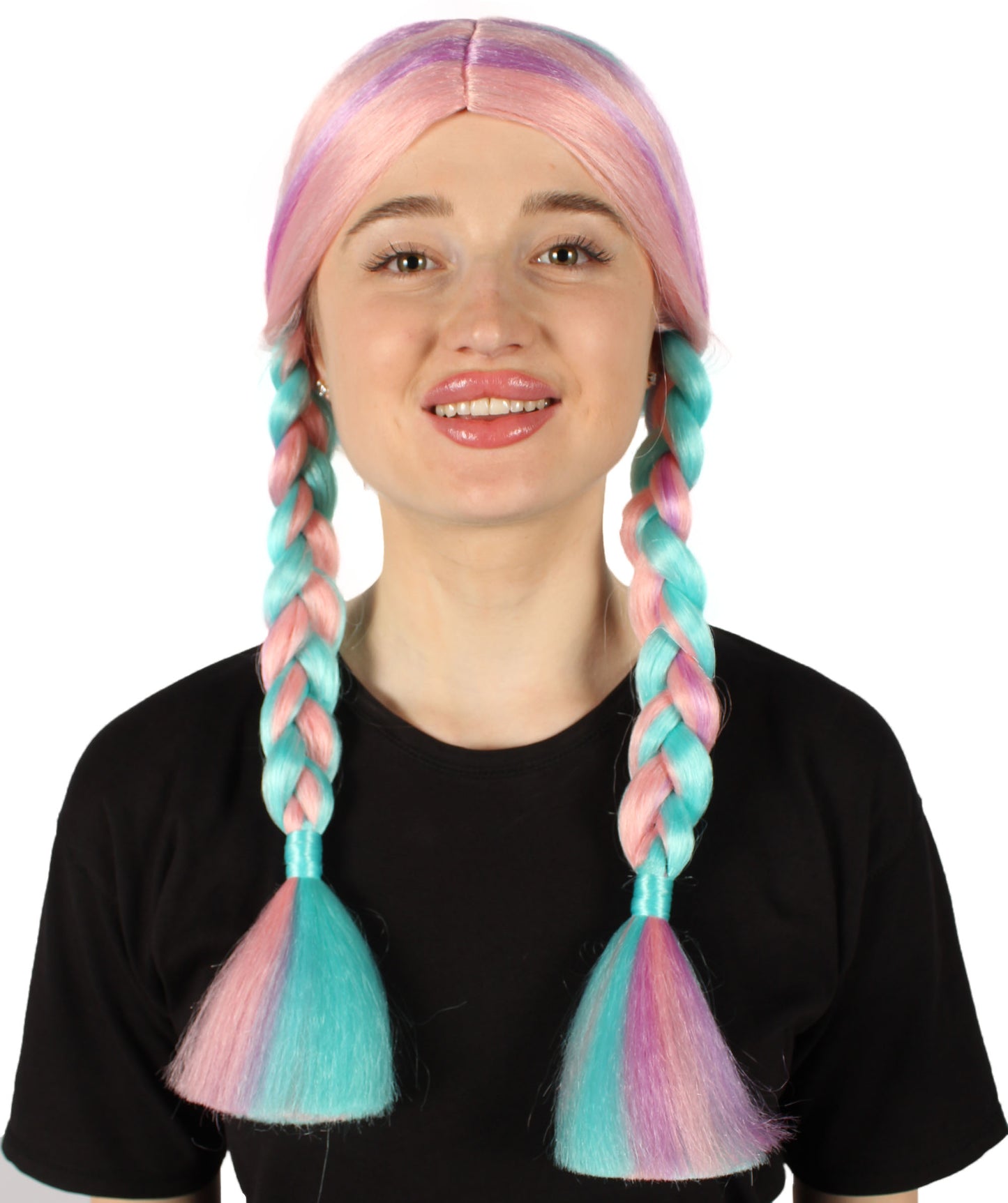 HPO Women's  Braided Gothic Wig | Multiple Color Collections TV Movie Wigs | Premium Breathable Capless Cap