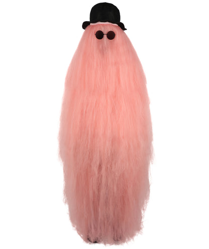 HPO It's Cousin Creature! - Premium | 2 Piece 66 In Extra-Long Iconic Hairy Costume and Wig Set | Includes Hat and glasses | Hairy Halloween Outfit