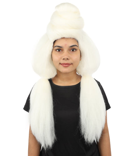 HPO Women’s High Volume Extra Long Yarn Twisted Bun Wig – Multiple Color Options | Bubble Ponytails Hairpiece with Capless Cap | Statement Headpiece for Halloween, Cosplay, Theater and Drag Looks