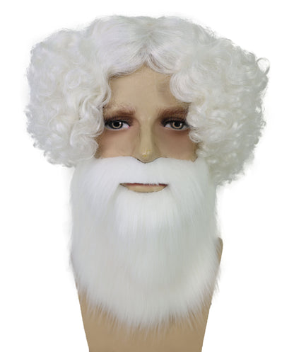 HPO Men's Lumberjack Hipster Wig With Beard & Mustache Set | Rugged Dapper Facial Hairpiece | Costume, Halloween, Stage, Theater & Roleplay