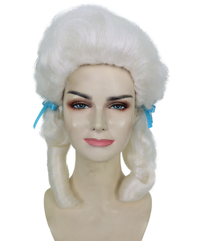 HPO Women’s Classic Elly May Clamped Multiple Wig With Two Blue Hair Ribbons